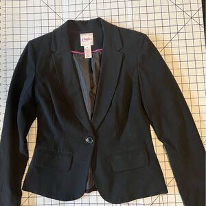 Candie's lined black blazer jacket EUC  M